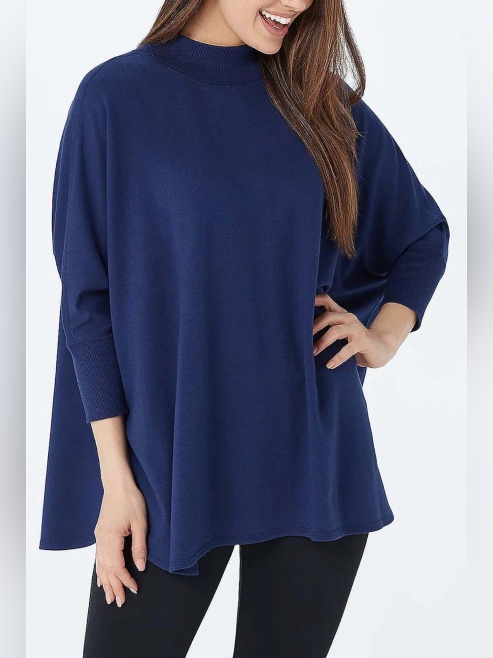 Zuda navy blue oversized sweater